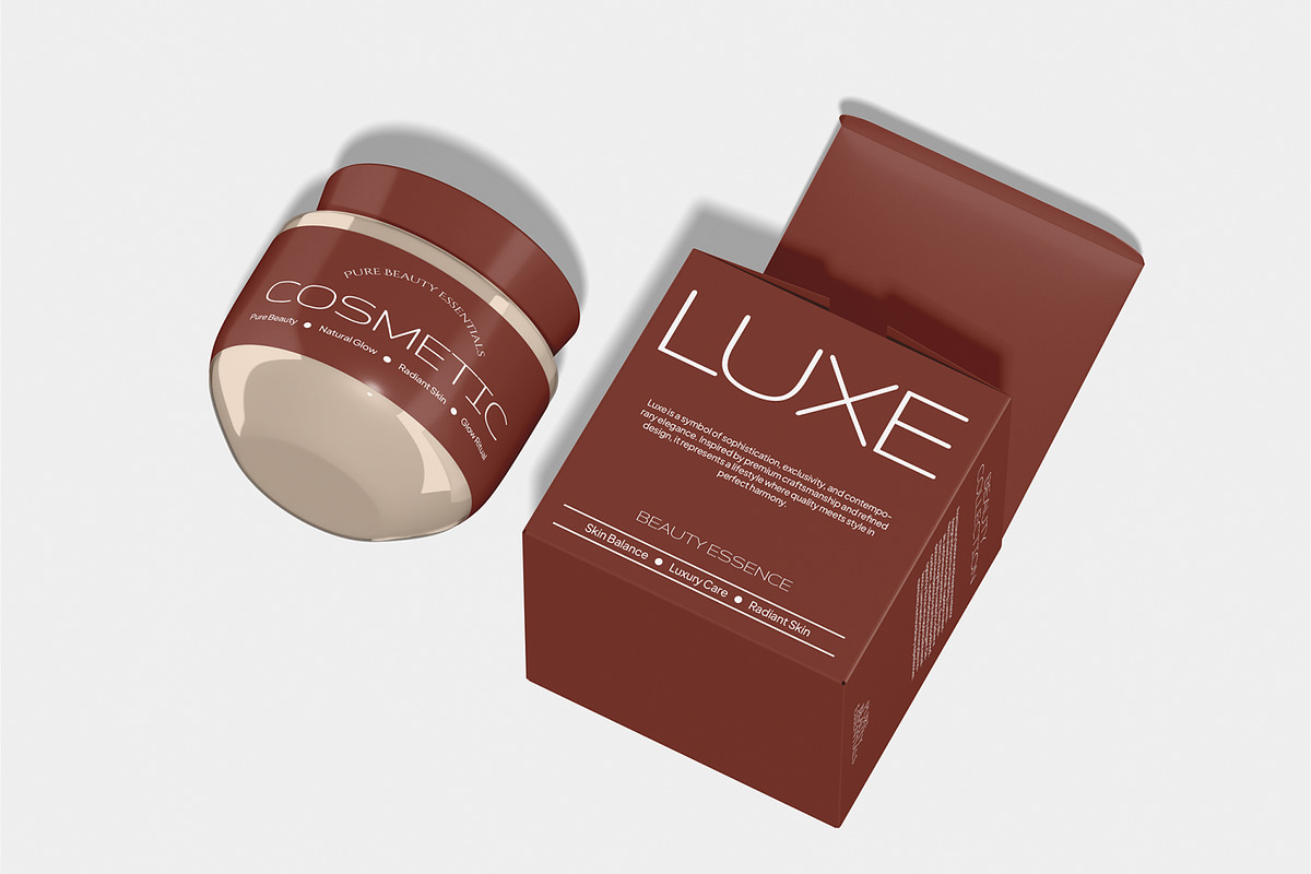 Cosmetic Glass Jar Mockup, a Packaging Mockup by Unerispace (Photo 5 of 5)