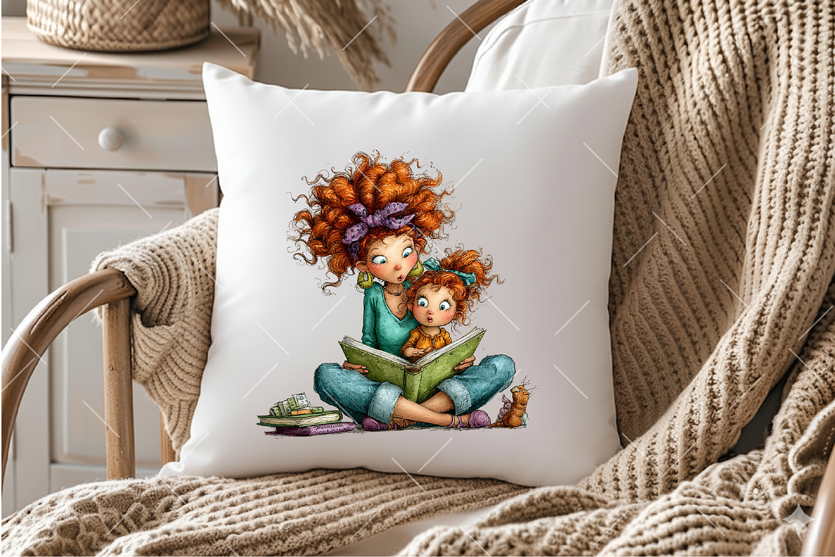 Whimsical Mother and Child Clipart, an Illustration by OK Design (Photo 5 of 6)