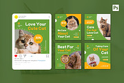 Cat Care Instagram Post, a Social Media Template by CavenArt (Thumbnail 4 of 5)