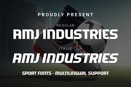 AMJ INDUSTRIES - SPORT FONT