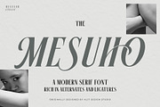 Mesuho Font, a Serif Font by alit design (Thumbnail 1 of 17)