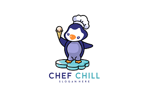 Pingwin Chef Logo Design Vector, a Branding & Logo Template by agusariyadi