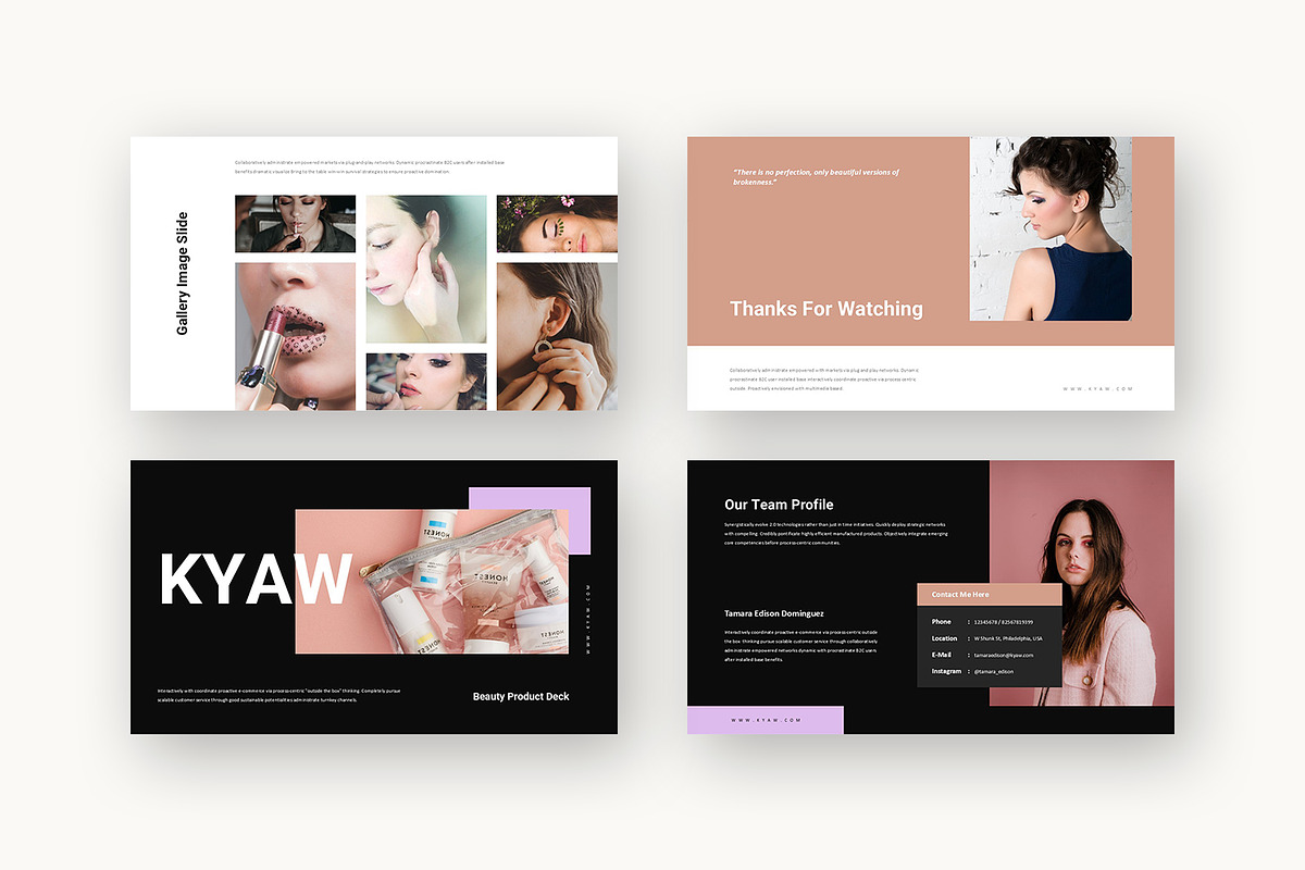 Kyaw : Beauty Product Google Slides, a Presentation Template by Punkl Camp (Photo 9 of 16)