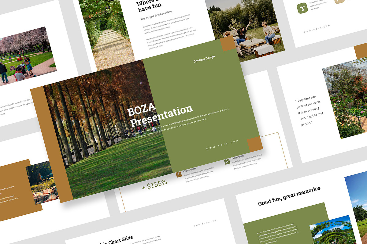 Boza : Garden Design Powerpoint, a Presentation Template by Punkl Camp (Photo 1 of 16)