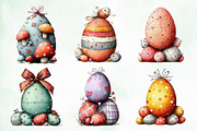 Whimsical Easter Eggs Png Clipart, an Illustration by Creative Art (Thumbnail 6 of 8)