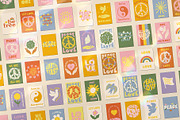 Retro Posters 70s Peace Collection, a Decorative Illustration by Ayya Studio (Thumbnail 4 of 14)