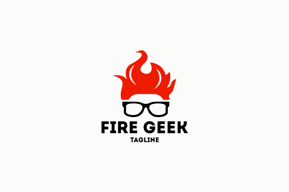 Fire Geek Logo, a Branding & Logo Template by Metrolinevision
