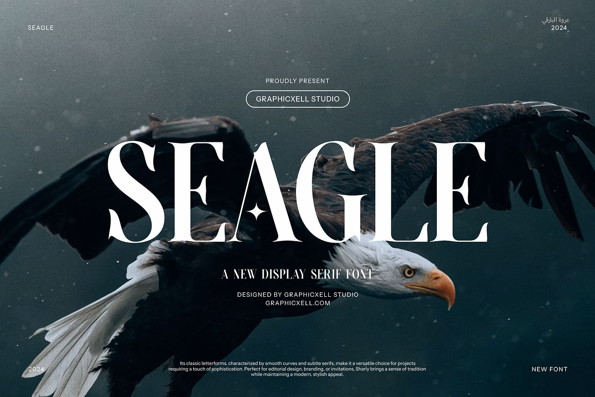 Seagle Elegant Serif Font, a Serif Font by Graphicxell (Photo 1 of 8)