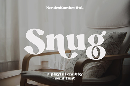 Snug - playful chubby serif font