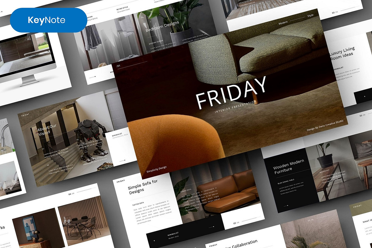 Friday– Interior Design Keynote, a Presentation Template by Dens Creative Studio (Photo 1 of 6)