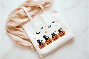 Black Cat And Pumpkin Design png, an Illustration by Watercolor design (Thumbnail 3 of 3)