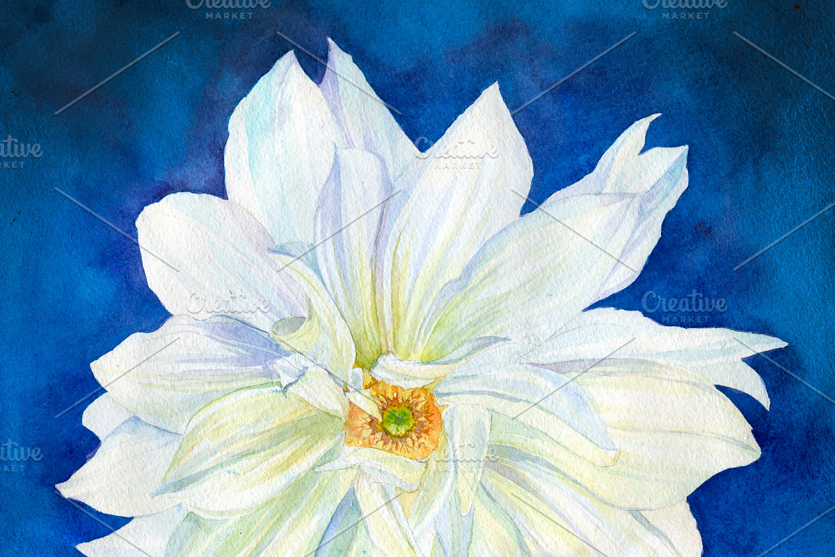 Blue abstract floral patterns pack, a Pattern Graphic by Vasilevska (Photo 4 of 4)
