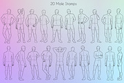 Procreate Bundle Body Poses, a Brush Add-On by SmuffizStudio (Thumbnail 3 of 3)