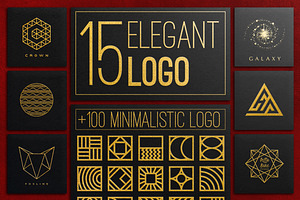 300 Premade Logos Bundle