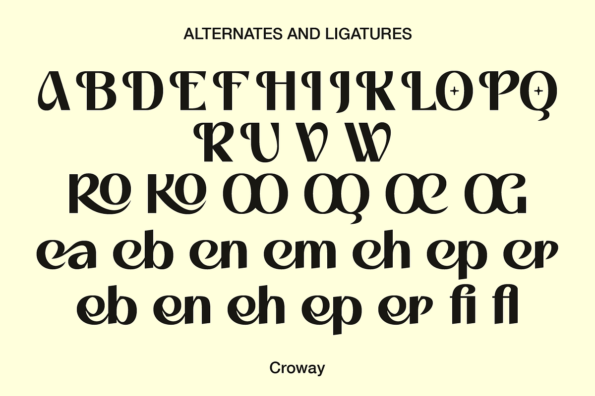 Croway, a Sans Serif Font by Zaloma Studio (Photo 19 of 20)