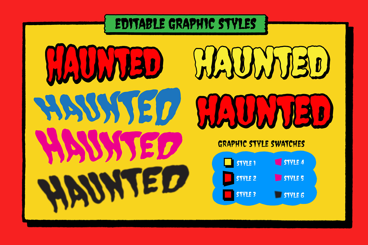 House of Spook Show Collection, a Handwritten Font by Paper Moon Graphic Supply (Photo 5 of 24)