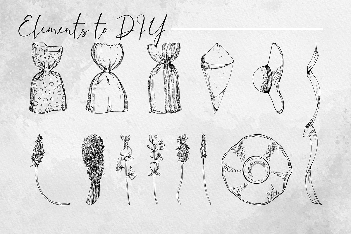 Lavender sun hats, an Object Illustration by MsFlaffy (Photo 3 of 12)