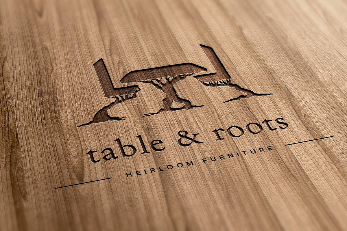 Table & Tree Roots / Furniture Logo, a Branding & Logo Template by Onyx Templates (Photo 2 of 8)