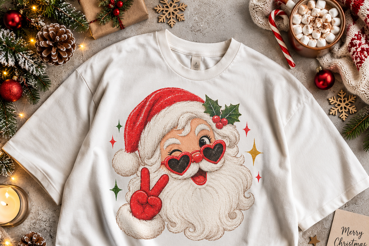 Vintage Santa PNG Designs 6pics, a Decorative Illustration by ElDesignState (Photo 6 of 8)