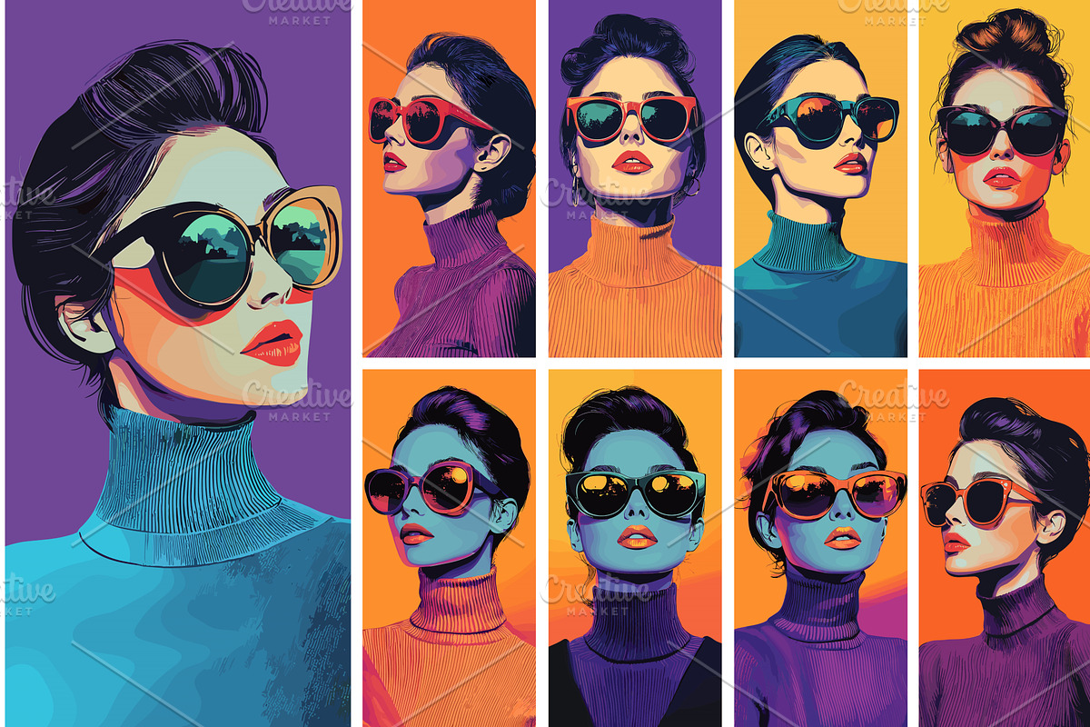 Woman portrait cartoon vector, an Object Illustration by Onyx