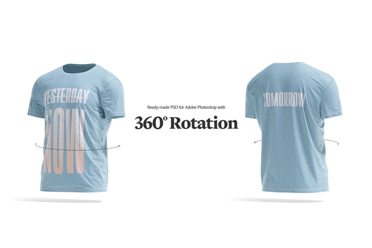 Men's T-shirt Animated Mockup, a Shirt Mockup by rebrandy (Photo 4 of 14)