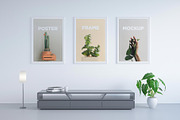 Frame Poster Mockup, a Print Template by AlkStudio (Thumbnail 2 of 5)