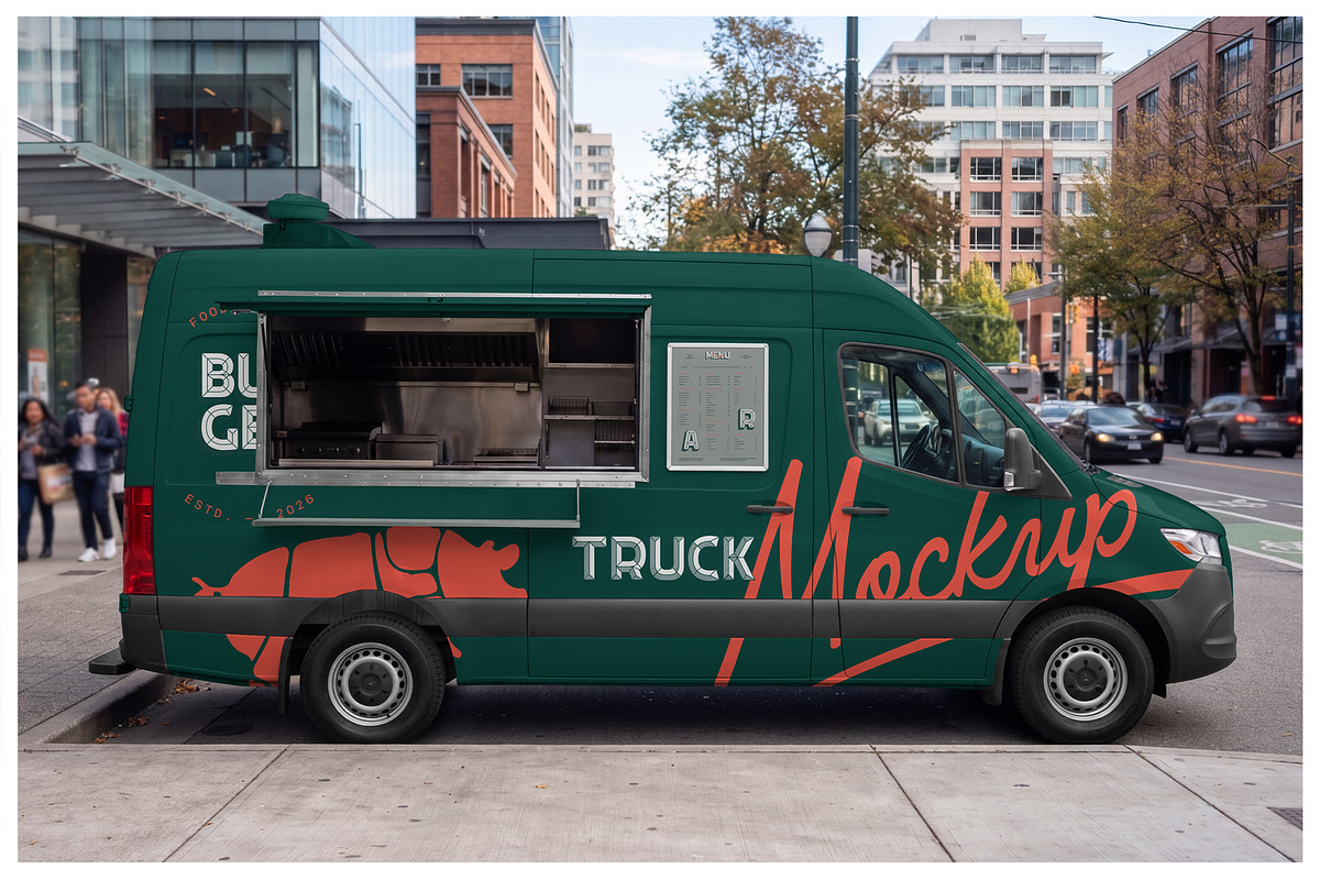 Food Truck Mockups - Vehicle Mockups, an Advertising Mockup by Mr.Mockup™ (Photo 13 of 14)