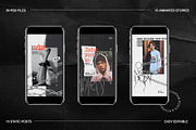 Grunge Instagram Templates Ps, Canva, a Social Media Template by Marie T (Thumbnail 4 of 18)