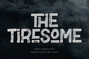 The Tiresome Bold Sans Serif Brush, a Blackletter Font by CreateBigSupply (Thumbnail 1 of 7)