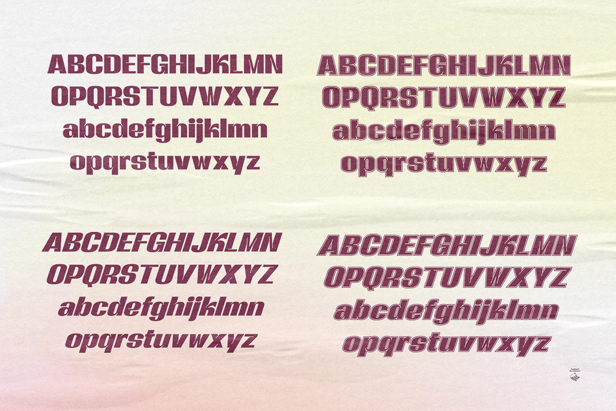 Bolding - Modern Bold Display Shadow, a Sans Serif Font by haniefart (Photo 2 of 12)