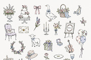 260 Wedding Cliparts, Frames, an Object Graphic by Olya Creative (Thumbnail 7 of 13)
