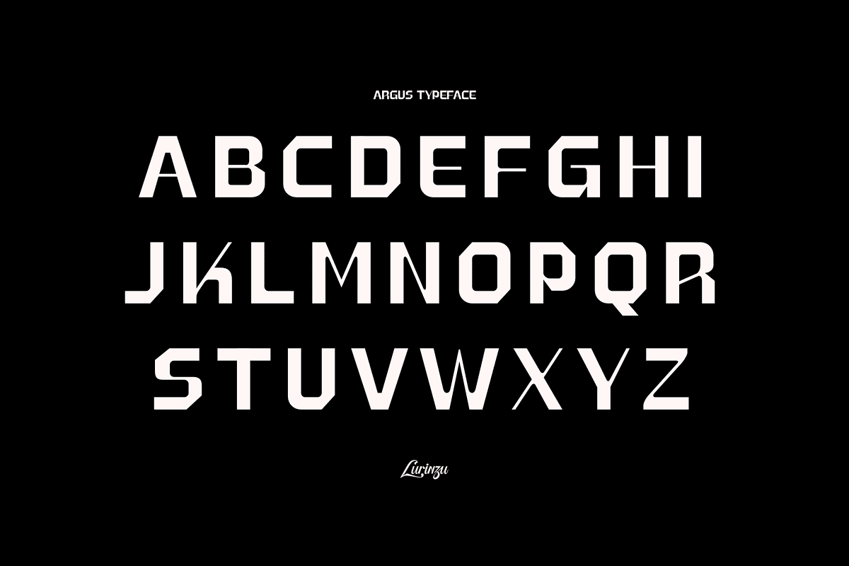 Argus - Blocky Grotesk Typeface, a Sans Serif Font by Lurinzu Studios (Photo 2 of 12)