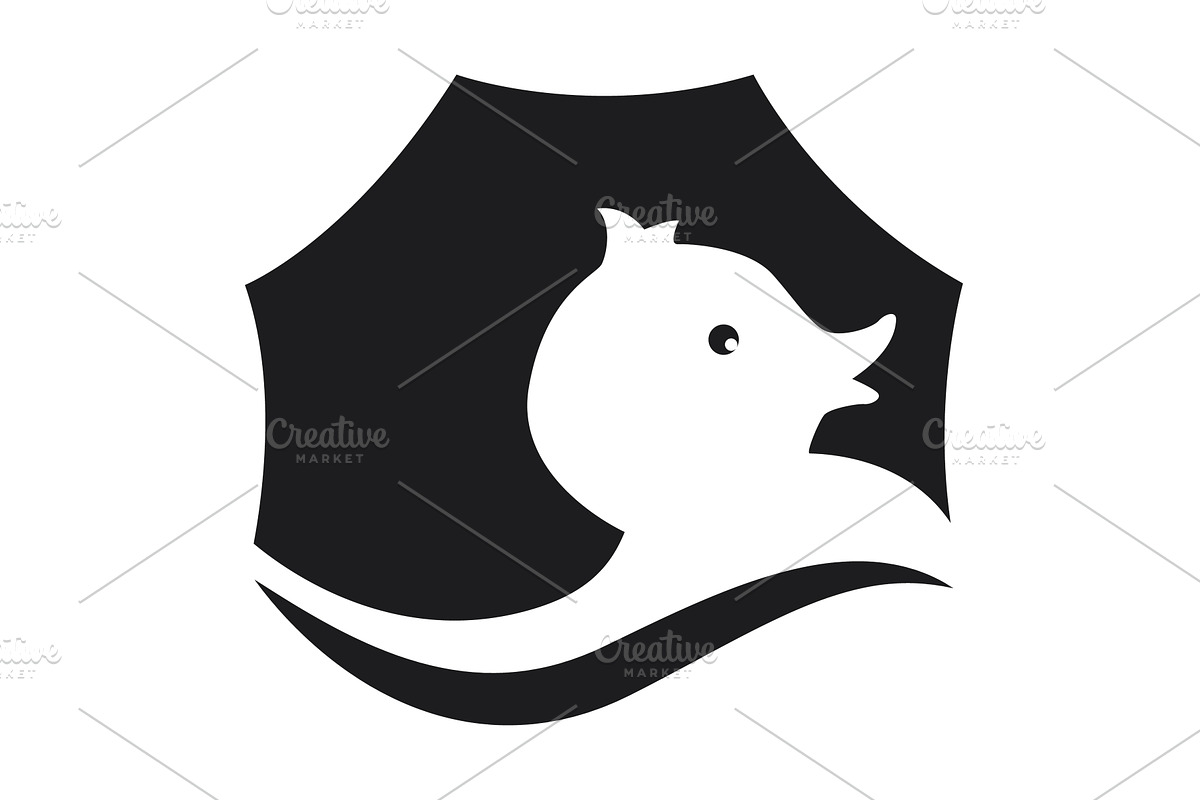 Cute minimalist bathtub duck logo, an Illustration by LogosDen