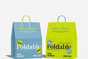 Curved Foldable Bag Mockup, a Packaging Mockup by Permadi Creative (Thumbnail 3 of 3)