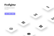 Firefighter Icons, a Duotone Icon by HacaStudio (Thumbnail 1 of 3)
