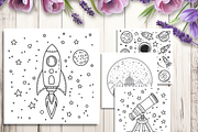 Space Adventure Coloring Pages Kids, a Technology Illustration by LA Design (Thumbnail 6 of 10)