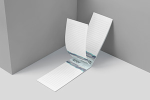 Long Notepad Mockups