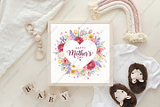 Mother's Day Flowers Sublimation, an Illustration by CraftArtStudio (Thumbnail 4 of 4)