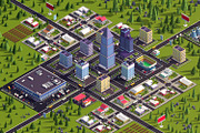 Cartoon Low Poly Town City Pack, an Environmental 3D Model by Anton Moek (Thumbnail 4 of 11)