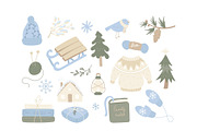 Scandinavian Xmas 100% Hand Drawn, a Seasonal Illustration by Anna Studio (Thumbnail 9 of 11)