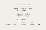 CS Claire Mono Drawn, a Sans Serif Font by Craft Supply Co. (Thumbnail 8 of 8)