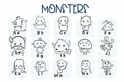 MONSTERS| Symbols Fonts, a Symbol Font by Sirinart (Thumbnail 2 of 7)