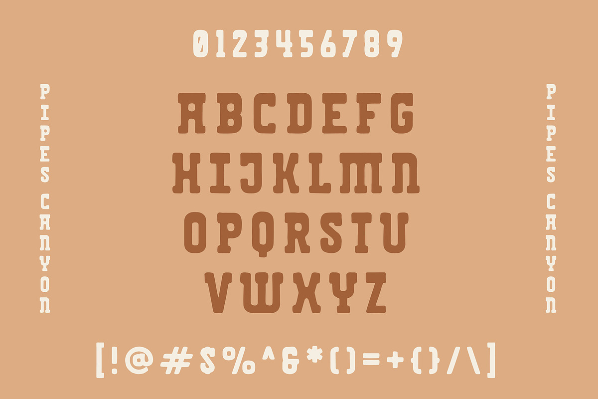 Pipes Canyon | Modern Western Font, a Slab Serif Font by Amber Morgan (Photo 2 of 6)