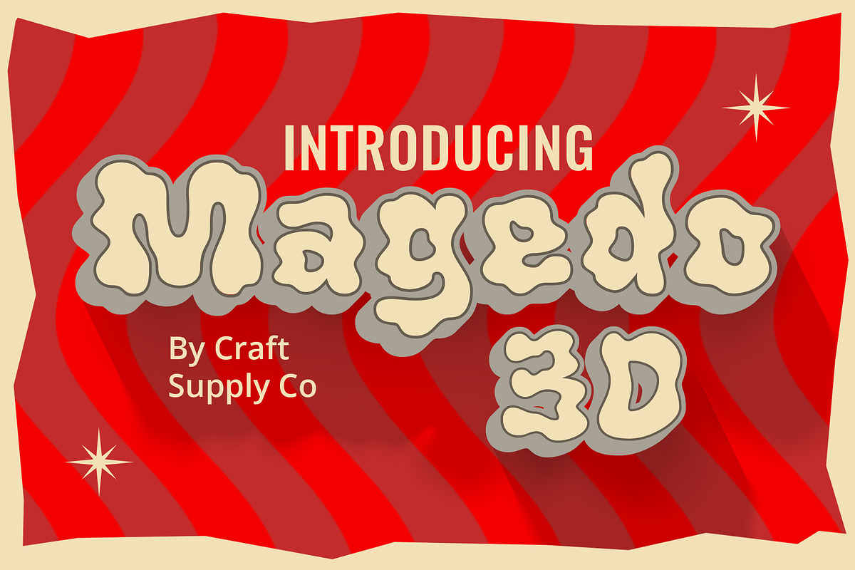 Magedo 3D, a Handwritten Font by Craft Supply Co. (Photo 1 of 8)