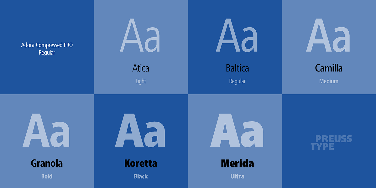 Adora PRO, a Sans Serif Font by preussTYPE (Photo 39 of 40)