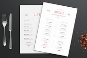 Restaurant Food Menu, a Stationery Template by ContestDesign (Thumbnail 1 of 2)