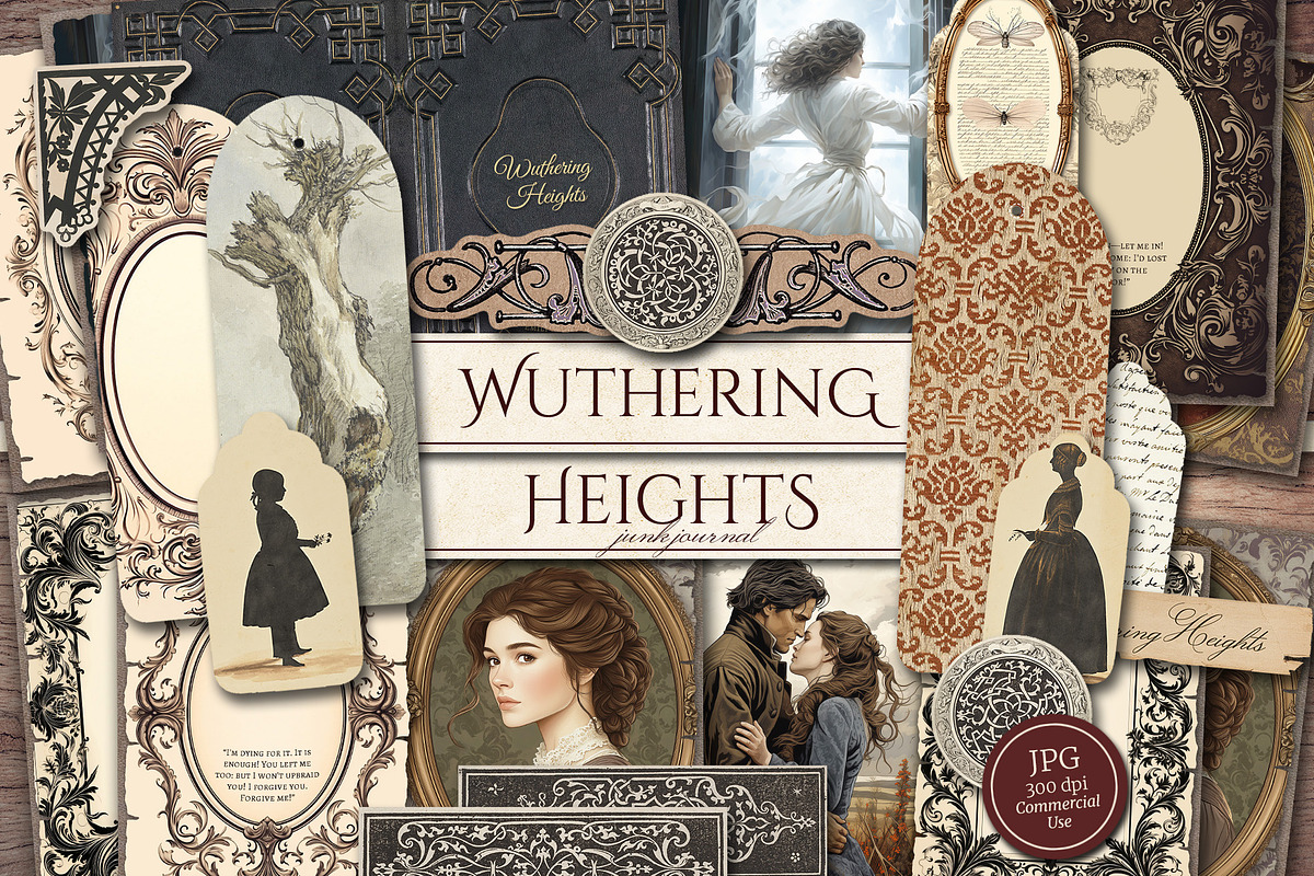Wuthering Heights Scrapbook Kit, a Person Illustration by Secret Helper (Photo 1 of 8)