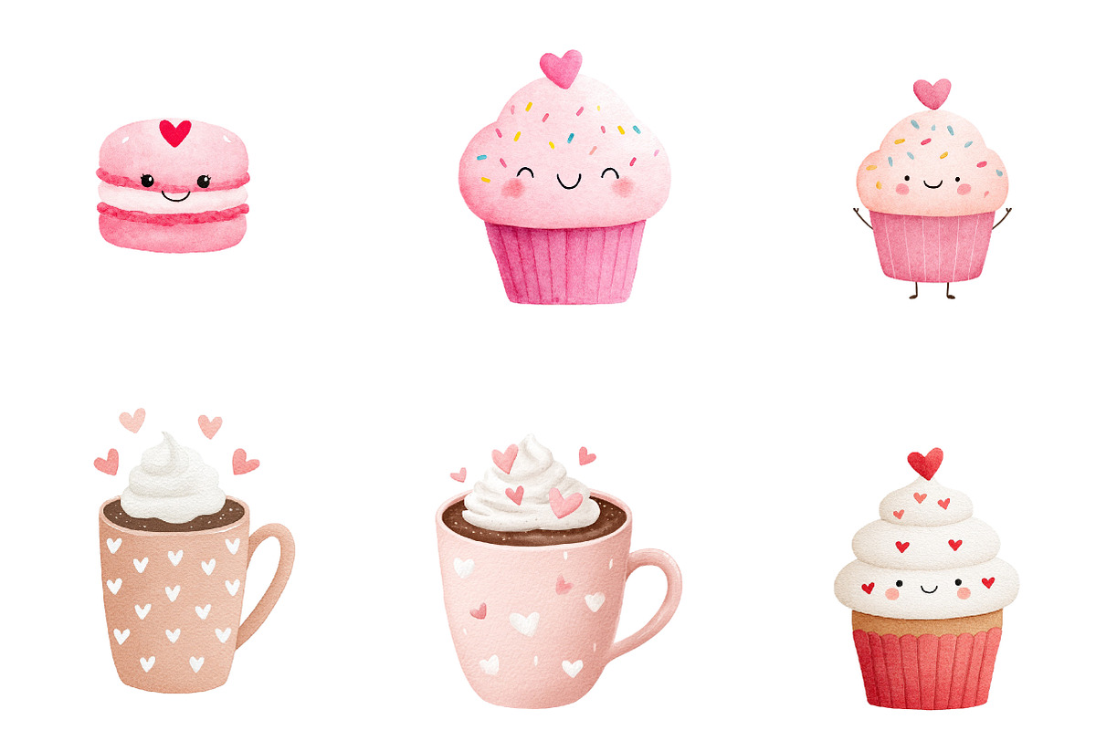 Cute Valentine Clipart, an Illustration by CreationArt (Photo 5 of 7)