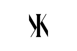 Luxury K KK Letter Logo Template