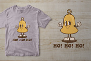 Christmas Bell Vintage Cartoon, an Illustration by vectstudio (Thumbnail 5 of 5)